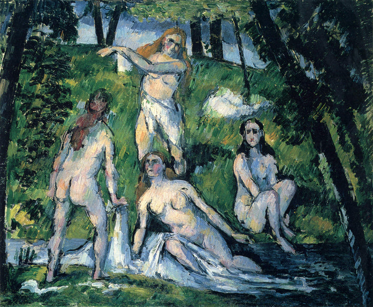 Four Bathers - Paul Cezanne