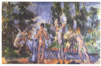 Four Bathers by Paul Cezanne — hand-painted abstract oil painting reproduction on canvas