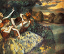 Four Dancers by Edgar Degas — hand-painted abstract oil painting reproduction on canvas