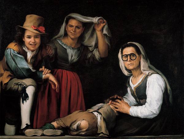 Four Figures on a Step - Bartolome Esteban Murillo