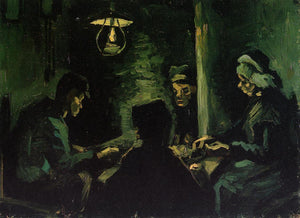 Four Peasants at a Meal (Study for 'The Potato Eaters') - Vincent van Gogh