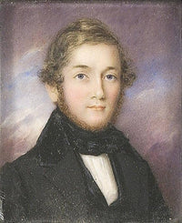 FRAMED MINIATURE PORTRAIT Of a young man