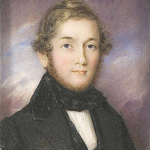 FRAMED MINIATURE PORTRAIT Of a young man