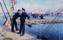 Från Köpenhamns Redd III by Albert Edelfelt — hand-painted nautical oil painting reproduction on canvas