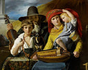 A musician family by François-Joseph Navez — group oil painting wall art, Neoclassicism
