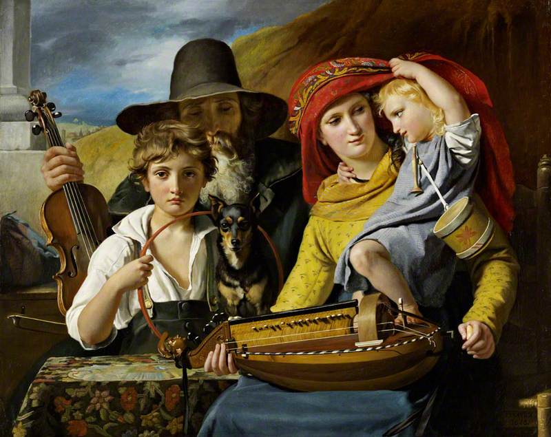 A musician family - François-Joseph Navez