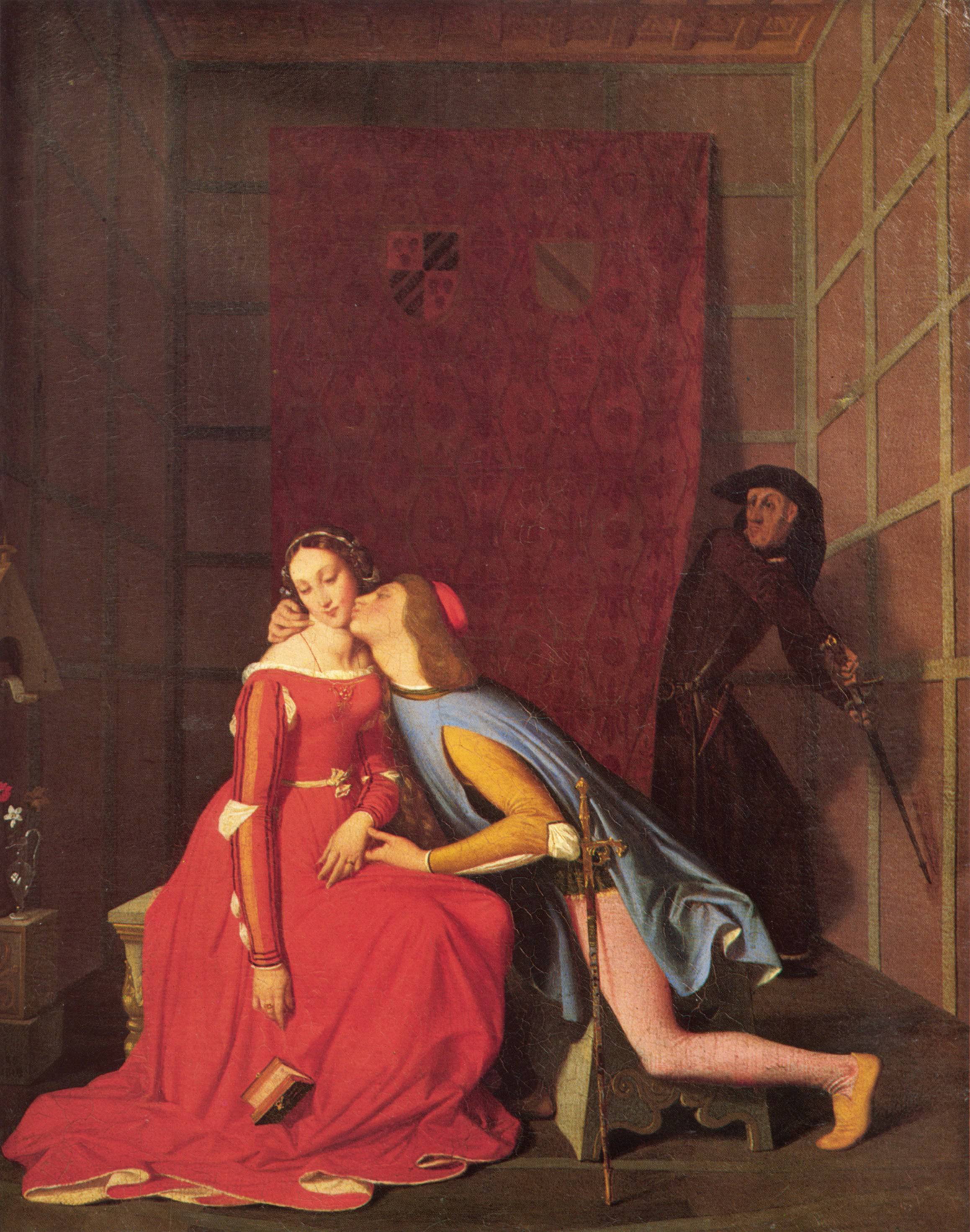 Francesca da Rimini and Paolo Malatesta - Jean Auguste Dominique Ingres