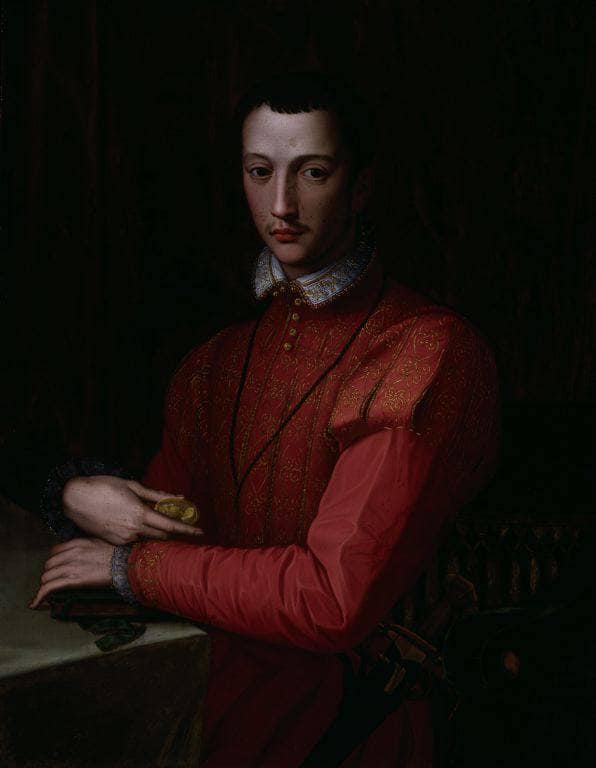 Francesco De' Medici by Alessandro Allori — hand-painted portrait oil painting reproduction on canvas