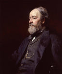 Francis Holl, the artist's father by Frank Holl — male oil painting wall art, Realism