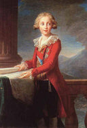Francis I Bourbon by Louise Elisabeth Vigee Le Brun, male oil painting wall art, Rococo