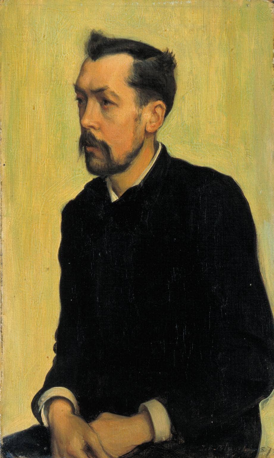 Francis Poictevin by Jacques-Émile Blanche — hand-painted portrait oil painting reproduction on canvas