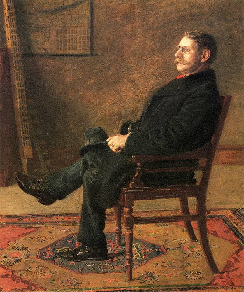 Frank Jay St. John by Thomas Eakins — hand-painted portrait oil painting reproduction on canvas