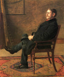 Frank Jay St. John by Thomas Eakins — male oil painting wall art, Realism