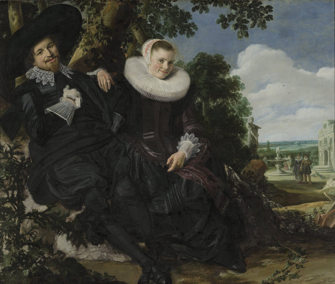Marriage Portrait of Isaac Massa and Beatrix van der Laen by Frans Hals — hand-painted cultural oil painting reproduction on canvas