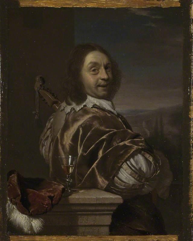 Self Portrait of the Artist, with a Cittern - Frans van Mieris the Elder