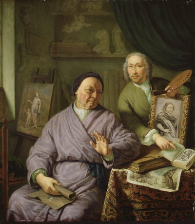 Three Generations by Frans van Mieris the Elder — oil painting reproduction