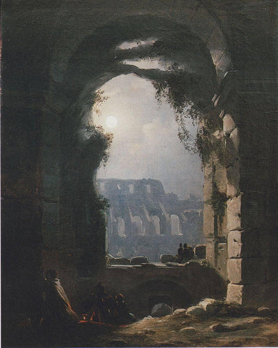 Colosseum at Night by Carl Gustav Carus — oil painting reproduction