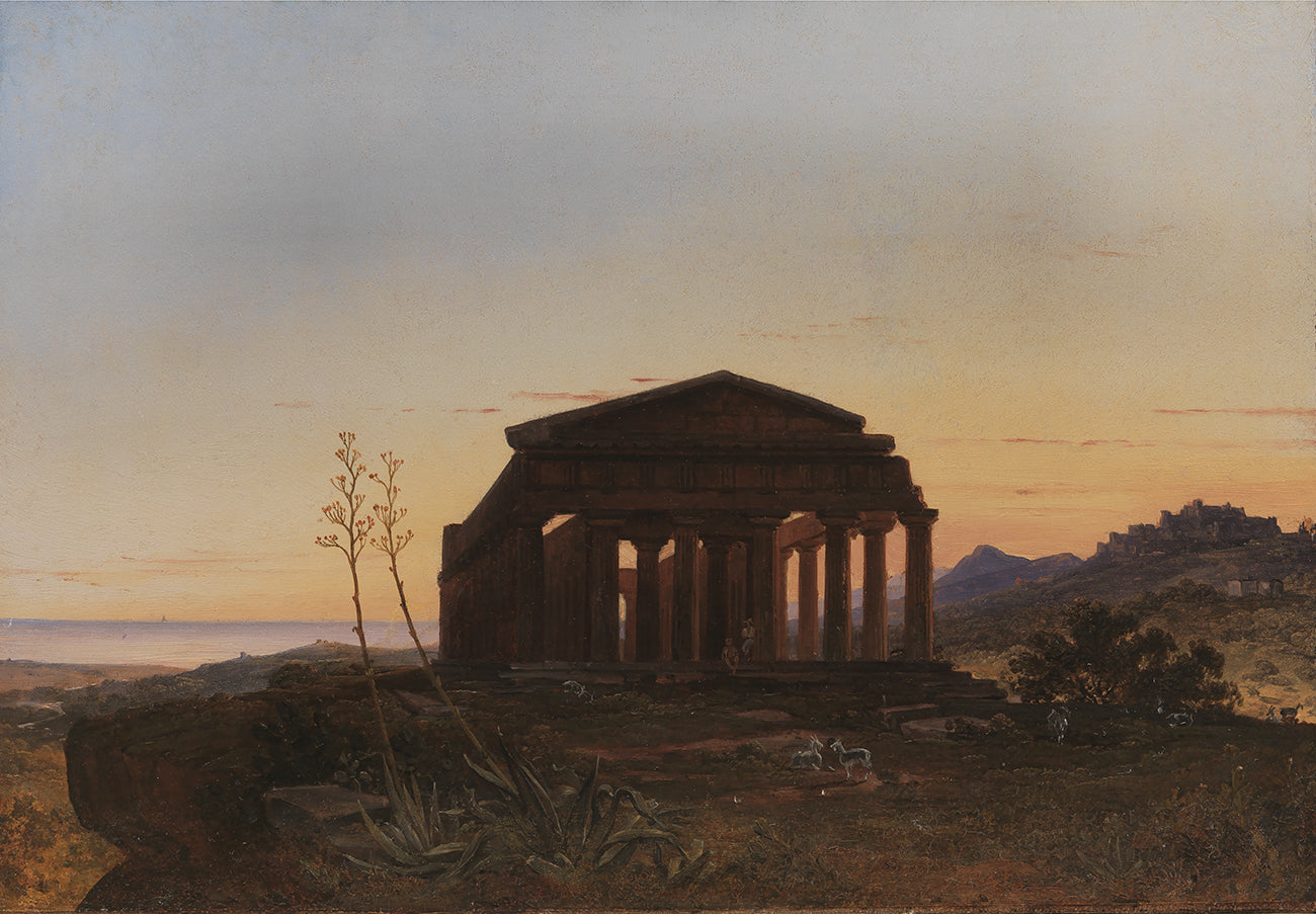 The Temple of Concordia by Girgenti - Franz Ludwig Catel