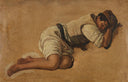 Sleeping boy by Franz Ludwig Catel — female oil painting wall art, Romanticism