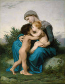 Fraternal Love by William-Adolphe Bouguereau — children oil painting wall art, Neoclassicism