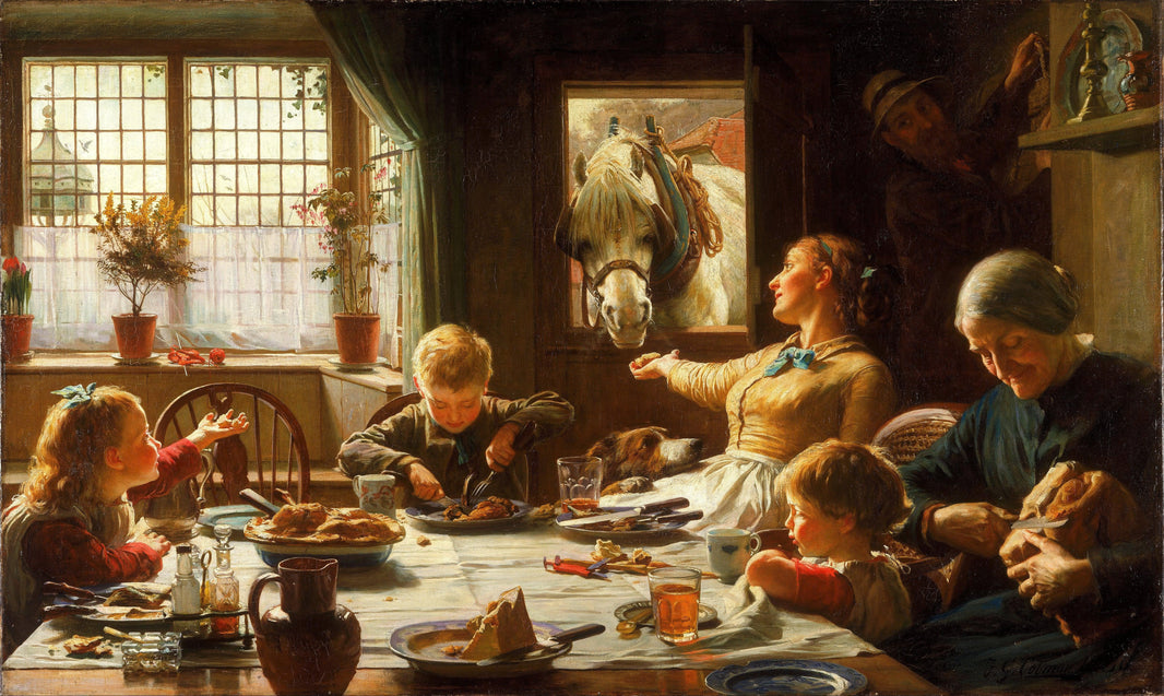 One of the Family by Frederick George Cotman — hand-painted animal oil painting reproduction on canvas