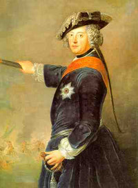 Frederick II of Prussia as general by Antoine Pesne — hand-painted portrait oil painting reproduction on canvas