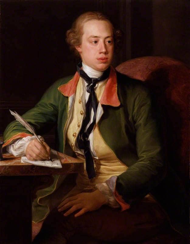 Frederick North, 2nd Earl of Guilford by Pompeo Batoni — hand-painted portrait oil painting reproduction on canvas