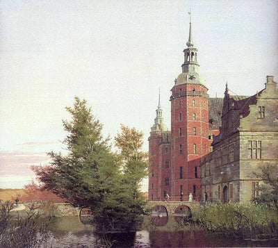 Frederiksborg Castle Seen from the Northwest in hallway