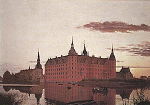 Frederiksborg Palace in the Evening Light - Christen Kobke