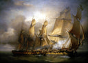 French Corvette Bayonnaise Boarding Hms Ambuscade During the Action of 14 December 1798 by Louis-Philippe Crépin — hand-painted cultural oil painting reproduction on canvas