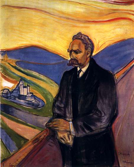 Friedrich Nietzsche by Edvard Munch — hand-painted portrait oil painting reproduction on canvas
