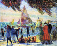 From Under Willows by William James Glackens — hand-painted abstract oil painting reproduction on canvas