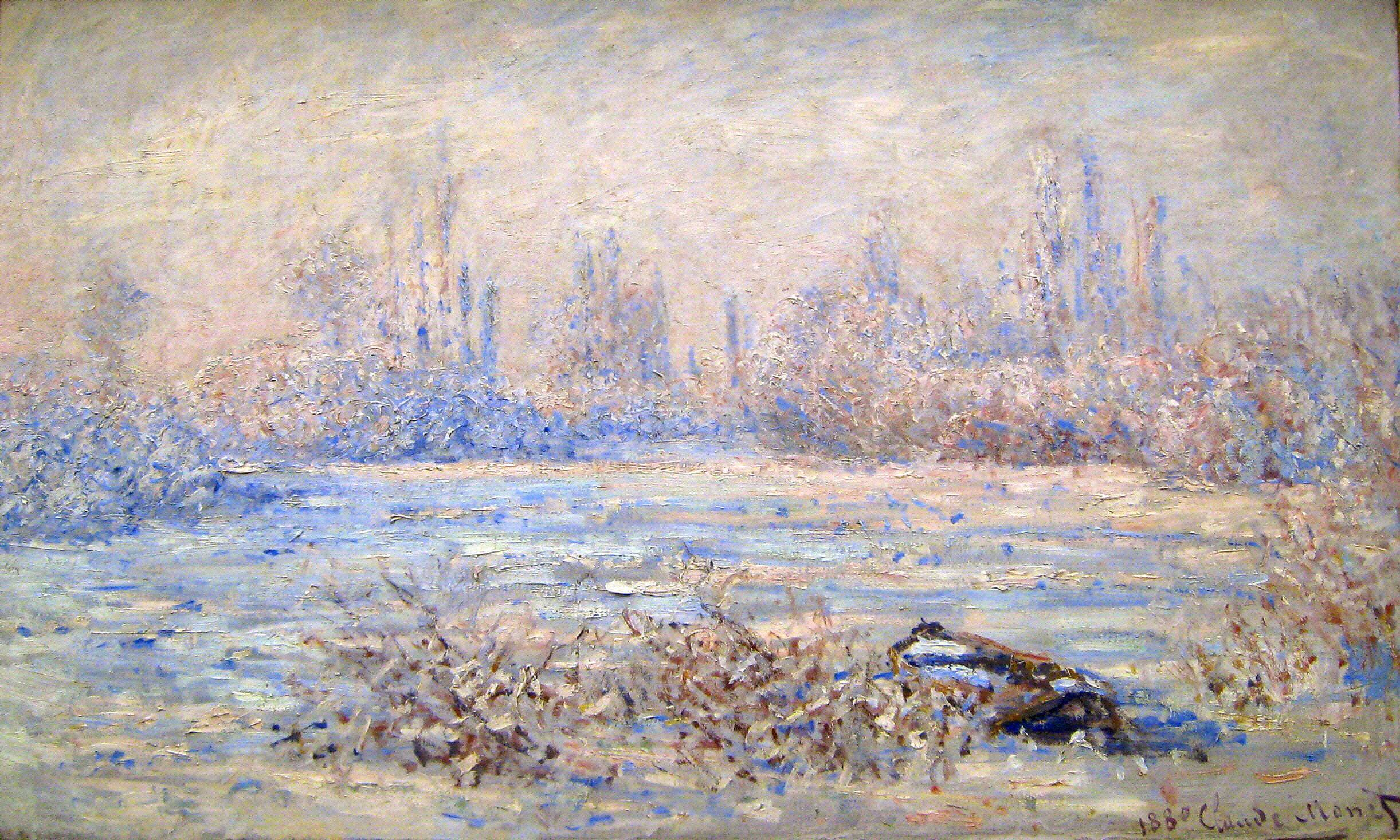 Frost near Vetheuil - Claude Monet