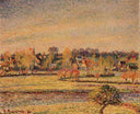 Frost, View fom Bazincourt by Camille Pissarro — hand-painted landscape oil painting reproduction on canvas