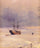 Frozen Bosphorus Under Snow in dining room