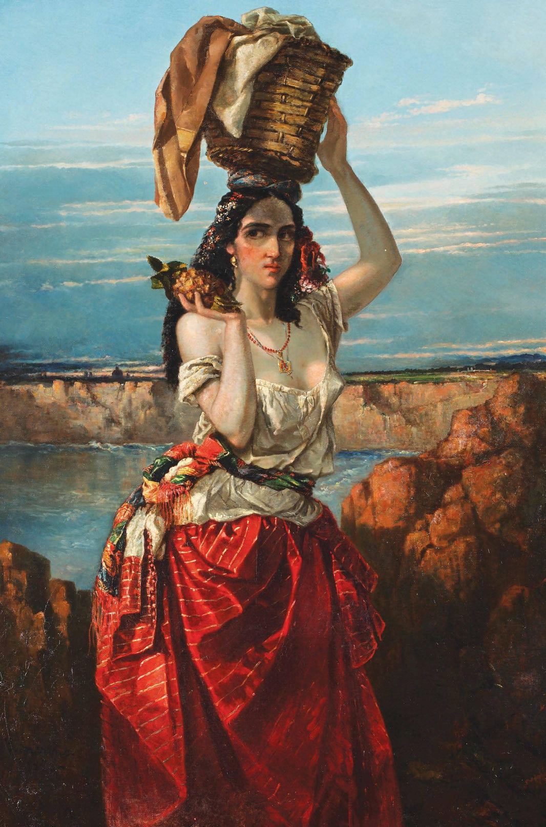 Frutera by Ignacio Merino — hand-painted cultural oil painting reproduction on canvas