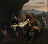 Funeral of a young martyr in the catacombs in Rome during the time of persecution by Jean Victor Schnetz — hand-painted cultural oil painting reproduction on canvas