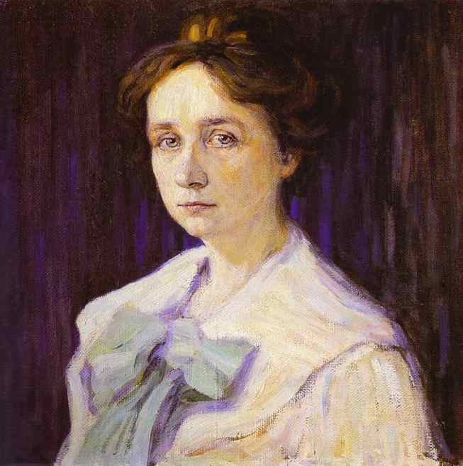 Gabriele Munter by Wassily Kandinsky — hand-painted portrait oil painting reproduction on canvas