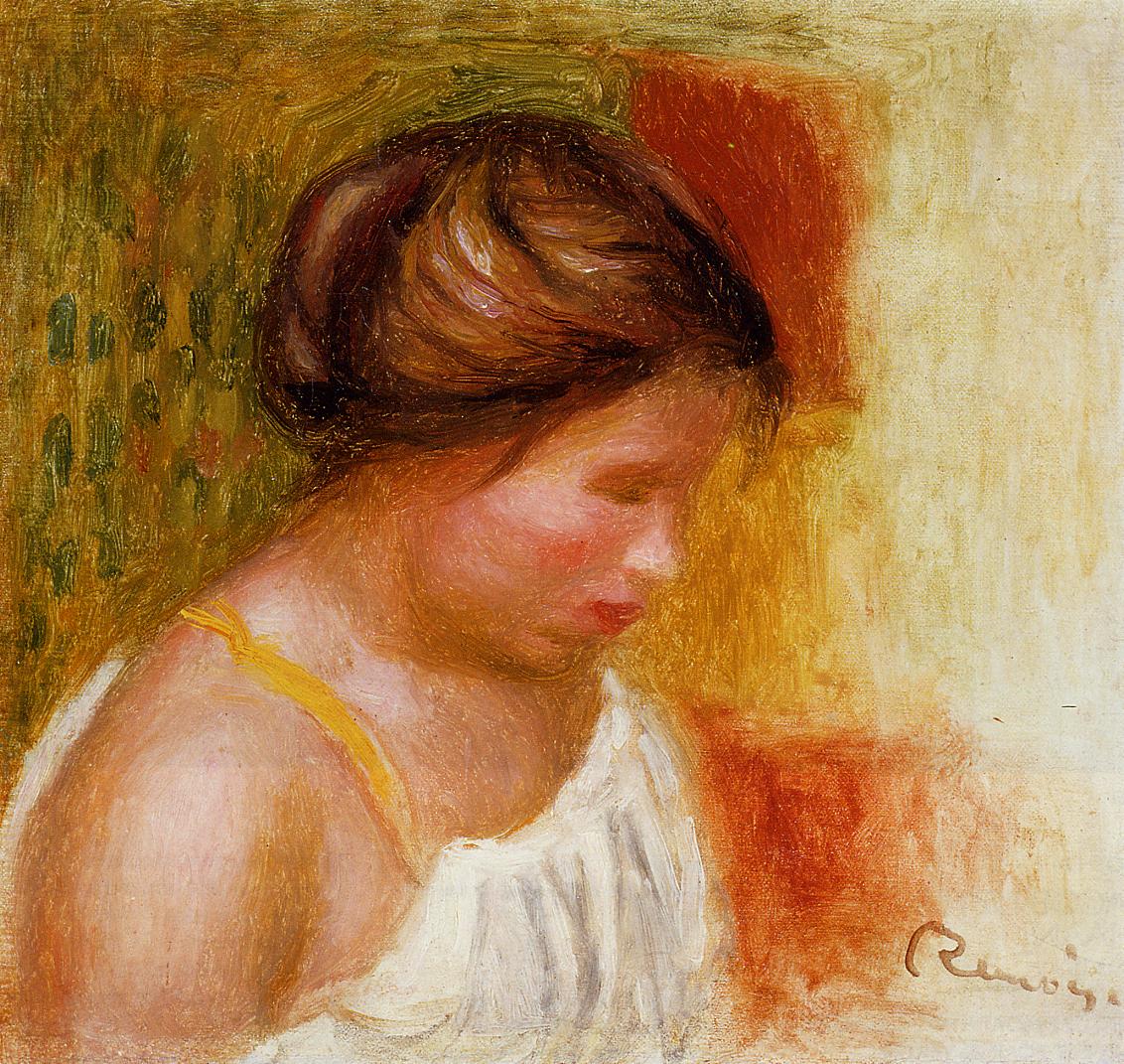 Gabrielle in a Chemise - Pierre-Auguste Renoir