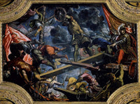 Galeas For Montes by Tintoretto — hand-painted cultural oil painting reproduction on canvas