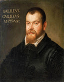 Galileo Galilei by Domenico Tintoretto — male oil painting wall art, Mannerism Late Renaissance