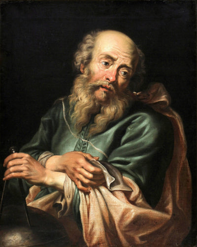Galileo Galilei in home office
