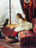 Portrait of Walborg Jakobsson in bedroom