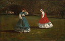 Game of Croquet by Winslow Homer — hand-painted portrait oil painting reproduction on canvas