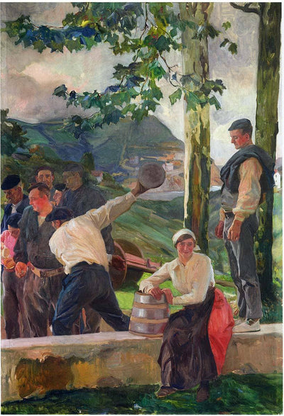 Game of Skittles by Joaquín Sorolla — oil painting reproduction