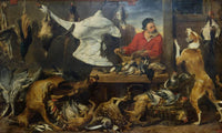 Game Stall by Frans Snyders — hand-painted cultural oil painting reproduction on canvas