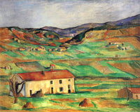 Gardanne by Paul Cezanne — hand-painted landscape oil painting reproduction on canvas