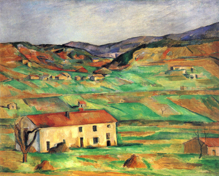 Gardanne by Paul Cezanne — hand-painted landscape oil painting reproduction on canvas