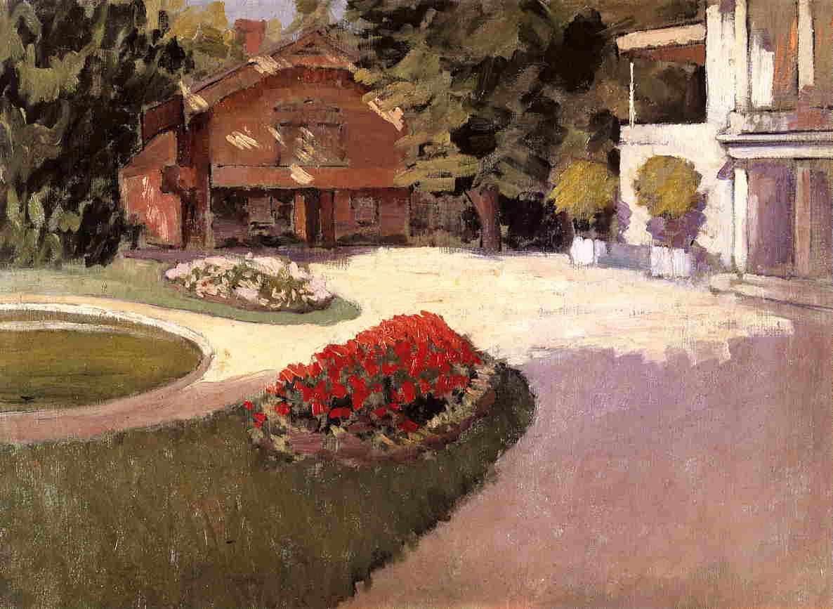 Garden at Yerres - Gustave Caillebotte