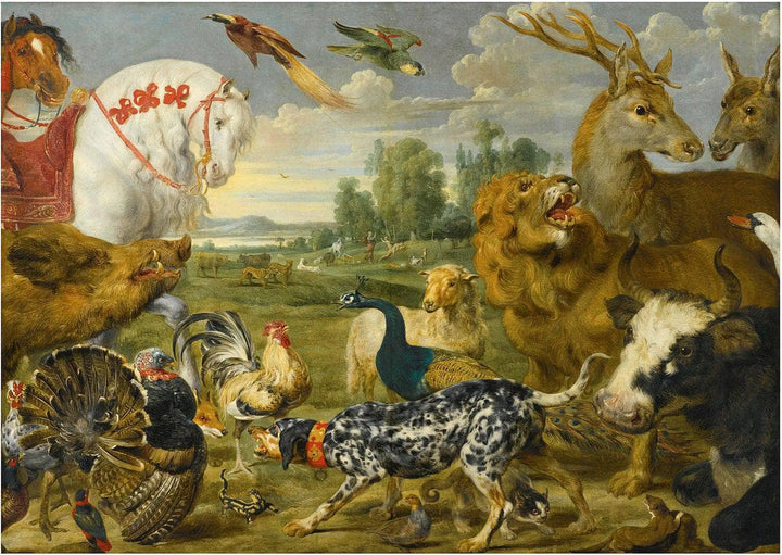 Garden of Eden by Paul de Vos — hand-painted animal oil painting reproduction on canvas